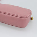 Miu Miu Shoulder Bag Leather Pink Gold Tone Auth 196211-9