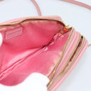 Miu Miu Shoulder Bag Leather Pink Gold Tone Auth 196211-19