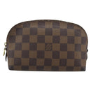 LOUIS VUITTON Damier Ebene Pochette Cosmetic PM Pouch N47516 LV Auth 196212-2