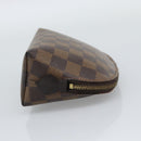LOUIS VUITTON Damier Ebene Pochette Cosmetic PM Pouch N47516 LV Auth 196212-5