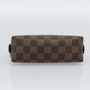 LOUIS VUITTON Damier Ebene Pochette Cosmetic PM Pouch N47516 LV Auth 196212-7