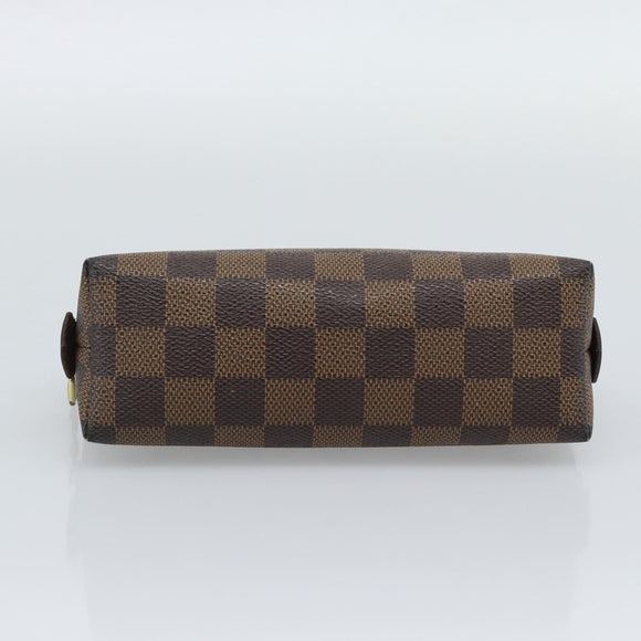 LOUIS VUITTON Damier Ebene Pochette Cosmetic PM Pouch N47516 LV Auth 196212