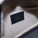 LOUIS VUITTON Trompe l'oeil Hand Bag Leather Navy Silver M52350 LV Auth 196213-20