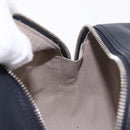 LOUIS VUITTON Trompe l'oeil Hand Bag Leather Navy Silver M52350 LV Auth 196213-22