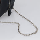 LOUIS VUITTON Trompe l'oeil Hand Bag Leather Navy Silver M52350 LV Auth 196213-26