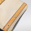 LOUIS VUITTON Trompe l'oeil Hand Bag Leather Navy Silver M52350 LV Auth 196213-29