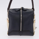 LOUIS VUITTON Trompe l'oeil Hand Bag Leather Navy Silver M52350 LV Auth 196213-4