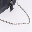 LOUIS VUITTON Trompe l'oeil Hand Bag Leather Navy Silver M52350 LV Auth 196213-9