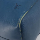 LOUIS VUITTON Epi Keepall 50 Boston Bag Blue M42965 LV Auth 196214-16