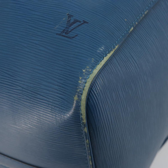LOUIS VUITTON Epi Keepall 50 Boston Bag Blue M42965 LV Auth 196214