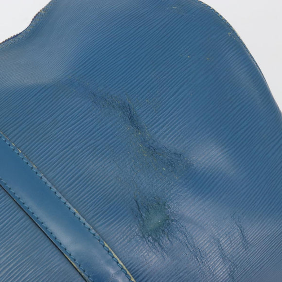 LOUIS VUITTON Epi Keepall 50 Boston Bag Blue M42965 LV Auth 196214