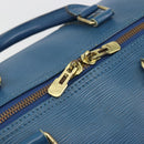 LOUIS VUITTON Epi Keepall 50 Boston Bag Blue M42965 LV Auth 196214-19