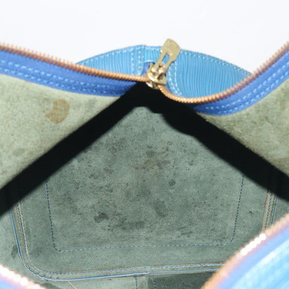 LOUIS VUITTON Epi Keepall 50 Boston Bag Blue M42965 LV Auth 196214