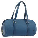 LOUIS VUITTON Epi Soufflot Hand Bag Blue M52225 LV Auth 196215-1