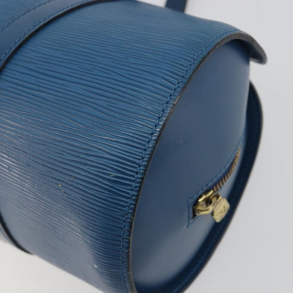 LOUIS VUITTON Epi Soufflot Hand Bag Blue M52225 LV Auth 196215