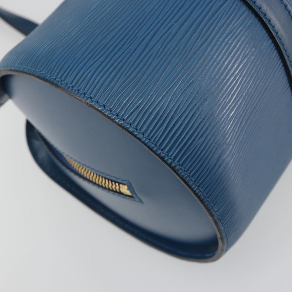 LOUIS VUITTON Epi Soufflot Hand Bag Blue M52225 LV Auth 196215