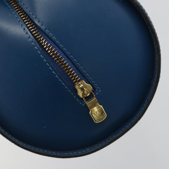 LOUIS VUITTON Epi Soufflot Hand Bag Blue M52225 LV Auth 196215