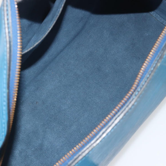 LOUIS VUITTON Epi Soufflot Hand Bag Blue M52225 LV Auth 196215