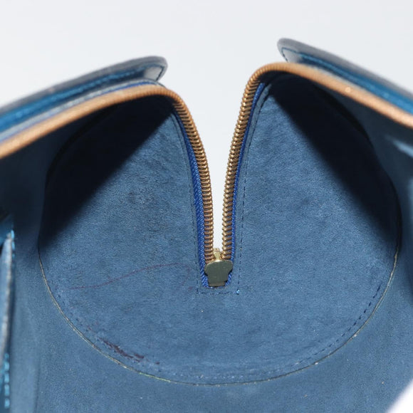LOUIS VUITTON Epi Soufflot Hand Bag Blue M52225 LV Auth 196215