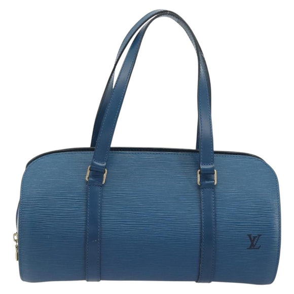 LOUIS VUITTON Epi Soufflot Hand Bag Blue M52225 LV Auth 196215