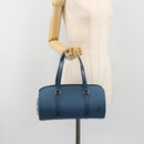 LOUIS VUITTON Epi Soufflot Hand Bag Blue M52225 LV Auth 196215-22