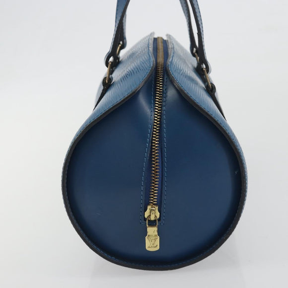 LOUIS VUITTON Epi Soufflot Hand Bag Blue M52225 LV Auth 196215