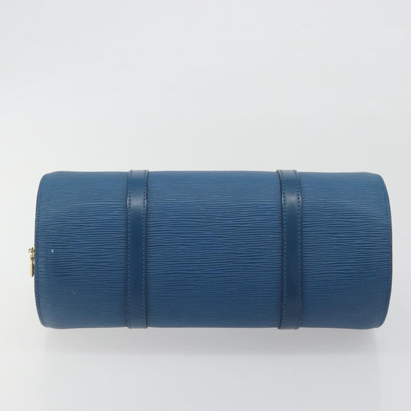 LOUIS VUITTON Epi Soufflot Hand Bag Blue M52225 LV Auth 196215