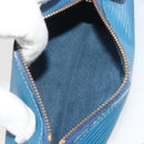 LOUIS VUITTON Epi Soufflot Pouch Blue LV Auth 196216-11