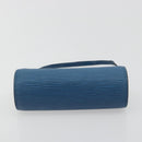 LOUIS VUITTON Epi Soufflot Pouch Blue LV Auth 196216-5