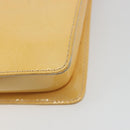 LOUIS VUITTON Monogram Vernis Motto Pouch Marshmallow Pink M91312 LV Auth 196217-16