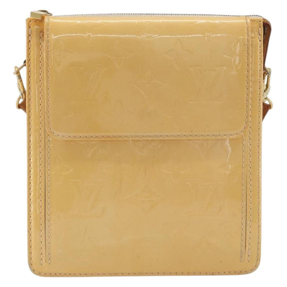 LOUIS VUITTON Monogram Vernis Motto Pouch Marshmallow Pink M91312 LV Auth 196217