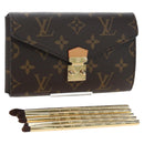 LOUIS VUITTON Monogram Lip & Eye Brush Set Pouch LBC001 LV Auth 196218V-1
