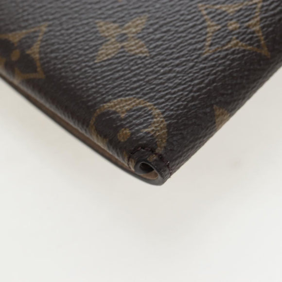LOUIS VUITTON Monogram Lip & Eye Brush Set Pouch LBC001 LV Auth 196218V