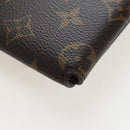 LOUIS VUITTON Monogram Lip & Eye Brush Set Pouch LBC001 LV Auth 196218V-16