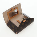 LOUIS VUITTON Monogram Lip & Eye Brush Set Pouch LBC001 LV Auth 196218V-8
