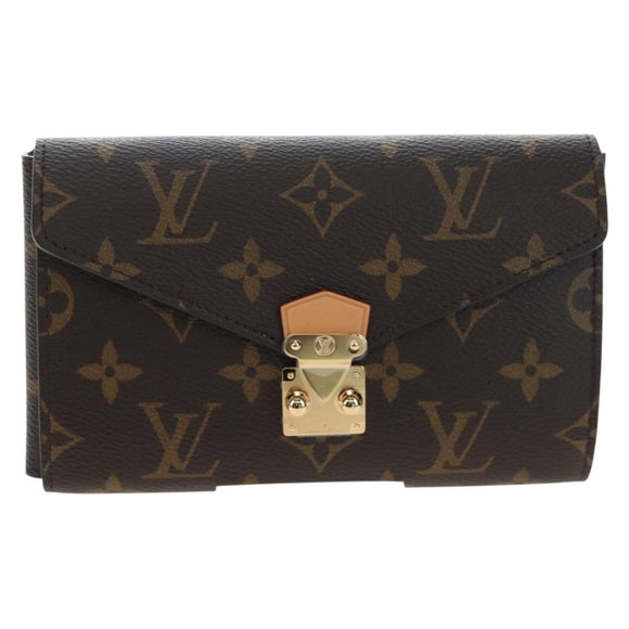 LOUIS VUITTON Monogram Lip & Eye Brush Set Pouch LBC001 LV Auth 196218V