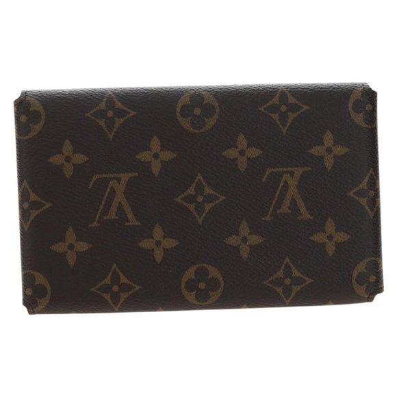LOUIS VUITTON Monogram Lip & Eye Brush Set Pouch LBC001 LV Auth 196218V