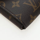 LOUIS VUITTON Monogram Lip & Eye Brush Set Pouch LBC001 LV Auth 196218V-7