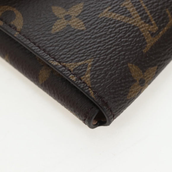 LOUIS VUITTON Monogram Lip & Eye Brush Set Pouch LBC001 LV Auth 196218V