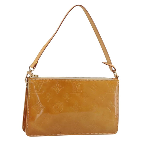LOUIS VUITTON Monogram Vernis Lexington Accessory Pouch Beige M91010 Auth 196220