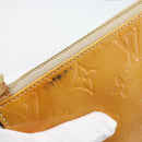 LOUIS VUITTON Monogram Vernis Lexington Accessory Pouch Beige M91010 Auth 196220-10