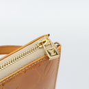LOUIS VUITTON Monogram Vernis Lexington Accessory Pouch Beige M91010 Auth 196220-17