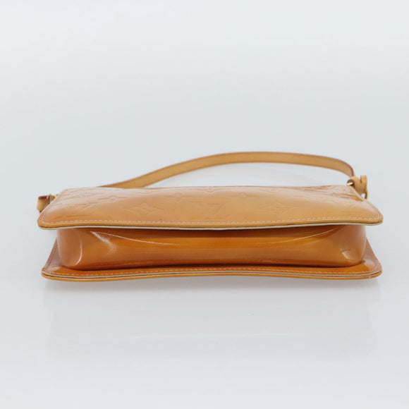 LOUIS VUITTON Monogram Vernis Lexington Accessory Pouch Beige M91010 Auth 196220