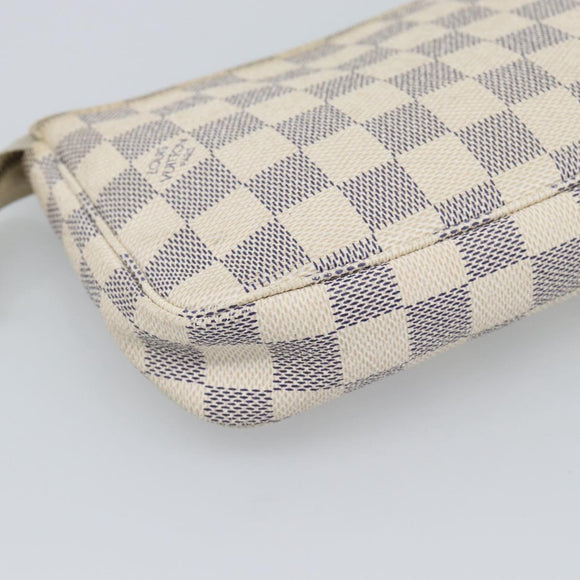 LOUIS VUITTON Damier Azur Pochette Accessoires Pouch N51986 LV Auth 196222