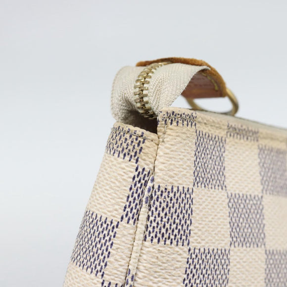 LOUIS VUITTON Damier Azur Pochette Accessoires Pouch N51986 LV Auth 196222