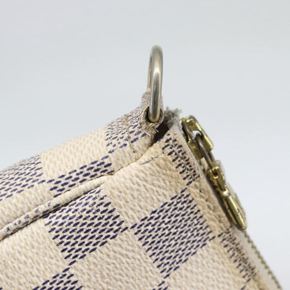 LOUIS VUITTON Damier Azur Pochette Accessoires Pouch N51986 LV Auth 196222