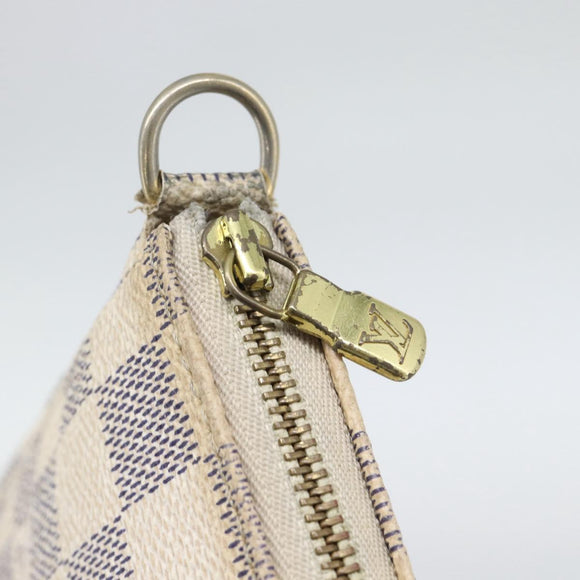 LOUIS VUITTON Damier Azur Pochette Accessoires Pouch N51986 LV Auth 196222