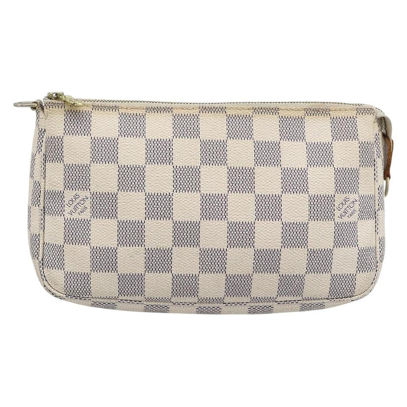 LOUIS VUITTON Damier Azur Pochette Accessoires Pouch N51986 LV Auth 196222
