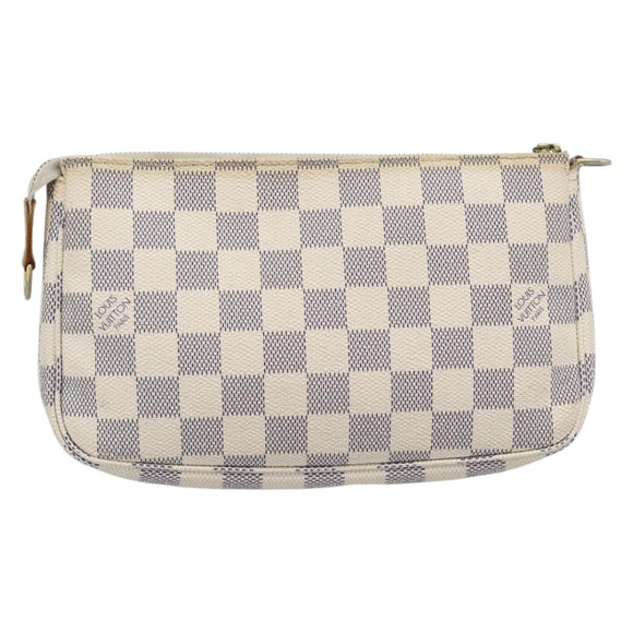 LOUIS VUITTON Damier Azur Pochette Accessoires Pouch N51986 LV Auth 196222