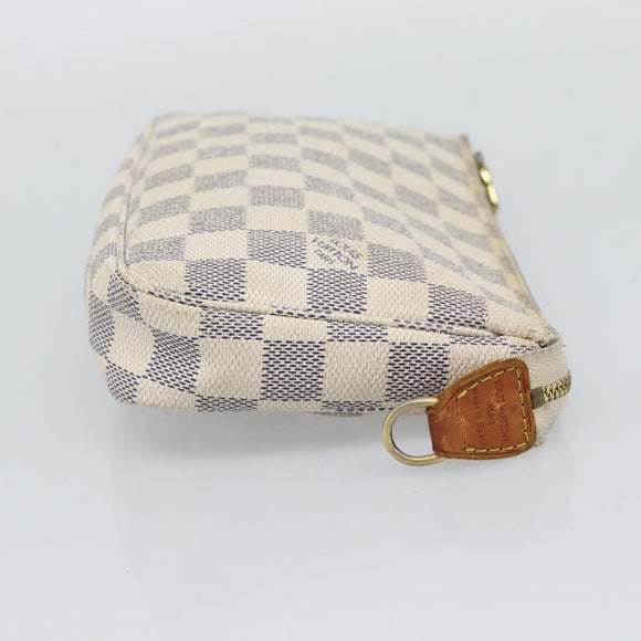 LOUIS VUITTON Damier Azur Pochette Accessoires Pouch N51986 LV Auth 196222